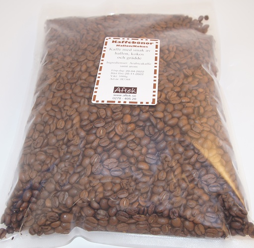 [H5368] Raspberry/coconut coffee whole beans 1kg