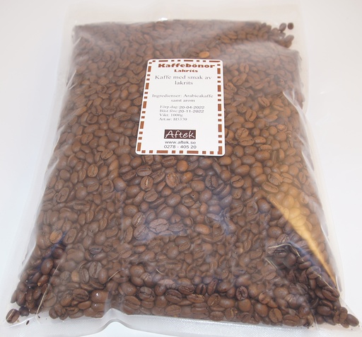 [H5370] Liquorice coffee whole beans 1kg
