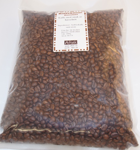 [H5378] Hazelnut coffee whole beans 1kg