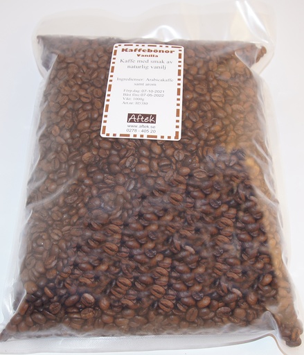 [H5380] Vanilla coffee whole beans 1kg