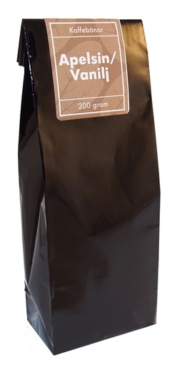 [H6381] Orange/vanilla coffee whole beans pack 200g