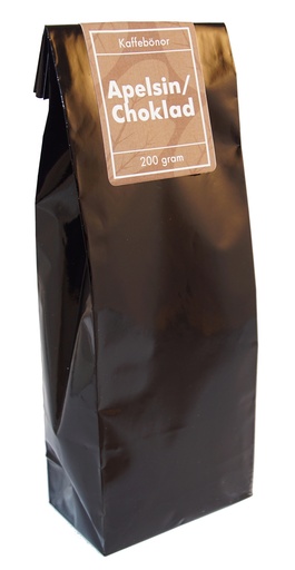 [H6393] Orange/chocolate coffee whole beans pack 200g