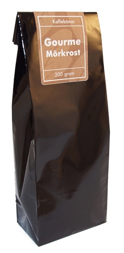 [H6396] Gourmet dark roasted coffee whole beans pack 200g