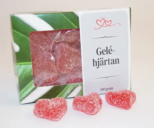 [J9075N] Gelehjärtan150g  i ask D