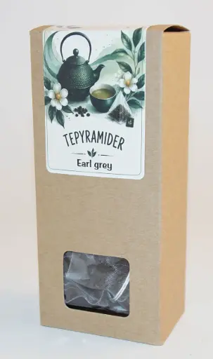 [KT527] Pyramid tea Earl grey black in box
