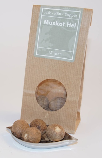 [L138] Nutmeg whole brown bag with window 15g