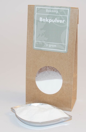 [L17] Baking powder brown bag with window 75g