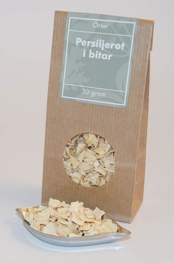[L183] Parsley root pieces brown bag with window 30g