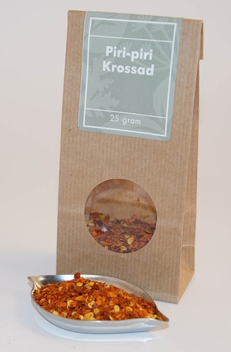 [L184] Piri-piri krossad brun påse med fönster 25g