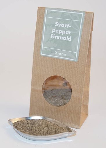 [L223] Black pepper ground brown bag with window 40g