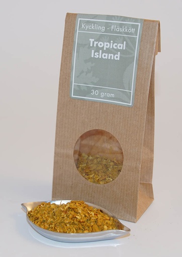 [L238] Tropical Island spice brown bag with window 30g