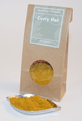 [L27] Curry hot brown bag with window 40g