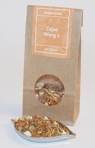 [L367] Cajsa Wargs brännvinskrydda brun påse med fönster 25g