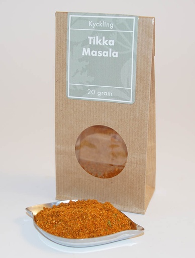 [L52] Tikka Masala brun påse med fönster 20g