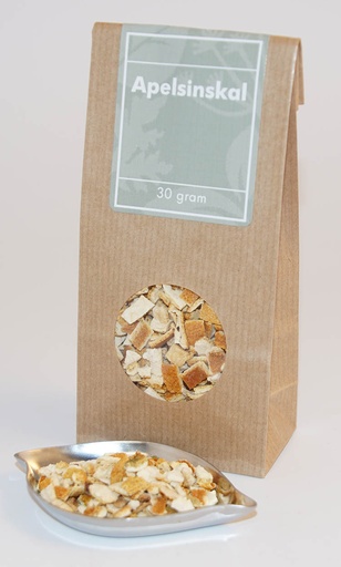 [L7] Orange peel in pieces brown bag with window 30g