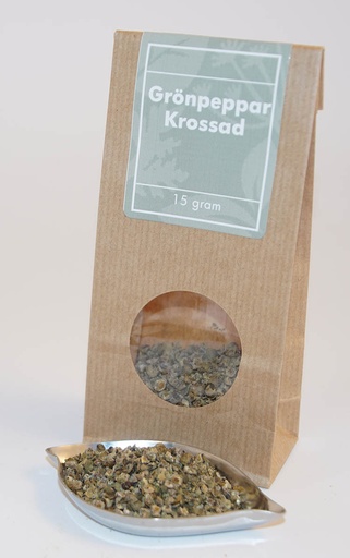 [L78] Green pepper crushed brown bag with window 15g