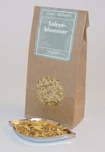 [L849] Solrosblommor brun påse med fönster 10g