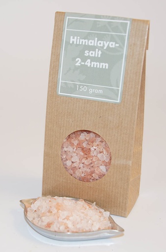 [L85] Himalaya salt 2-4mm brown bag with window 150g