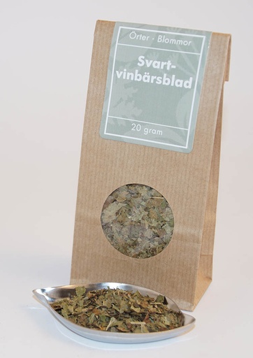[L870] Blackcurrant leaf brown bag with window 20g