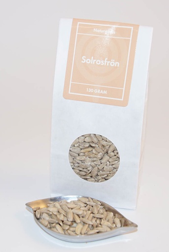 [L9019] Sunflower seeds white bag with window 130g