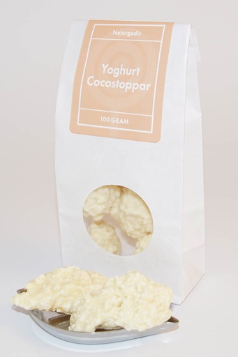 [L9021] Yoghurt Cocostopp vit fp vit påse med fönster 100g
