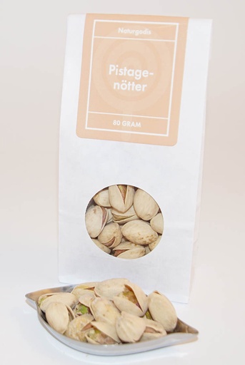[L9029] Pistachios white bag with window 80g