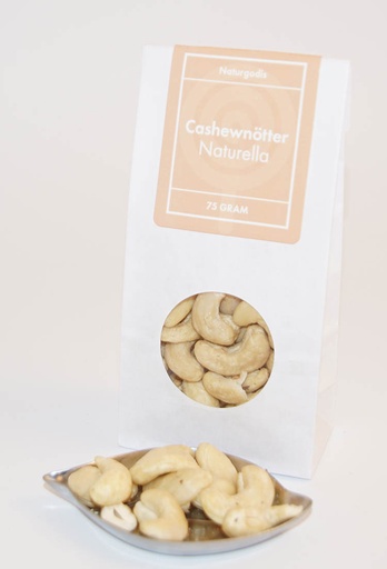 [L9044] Cashew naturella vit påse med fönster 75g