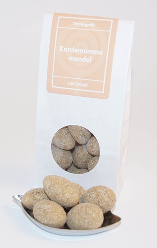 [L9064] Cardamom almond white bag with window 100g