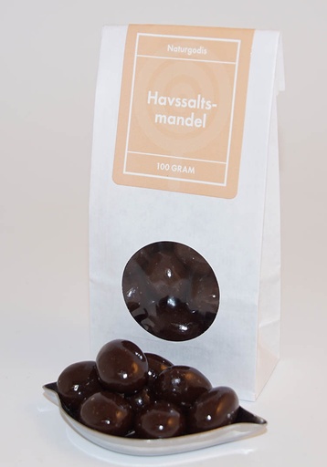 [L9065] Havssaltsmandel vit påse med fönster 100g