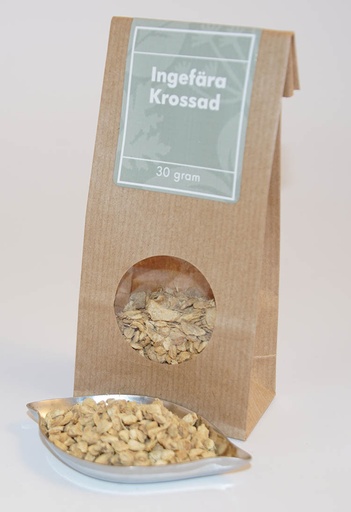 [L91] Ginger crushed brown bag with window 30g
