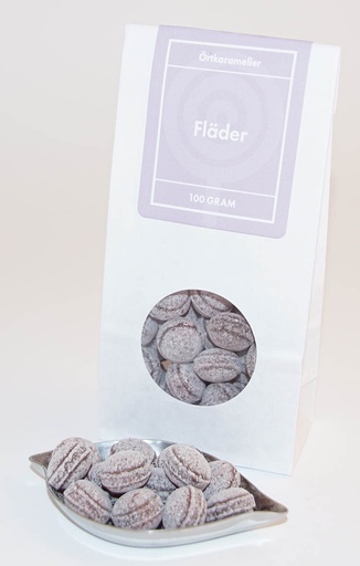[L9143] Elderflower herbal candies white bag with window 100g