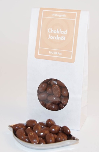 [L9301] Choklad jordnöt vit påse med fönster 100g