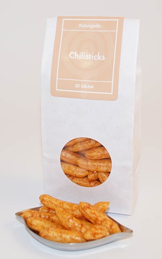 [L9320] Chili sticks white bag with window 50g