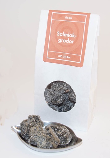 [L9510] Salmiak grodor vit påse med fönster 100g