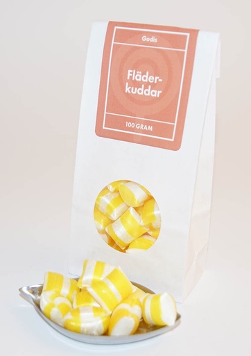 [L9585] Elderflower pillows GRENNA (yellow/white) white bag with window 100g