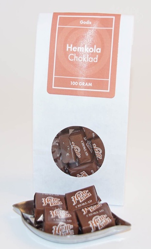 [L9719] Hemkola CHOKLAD vit påse med fönster 100g