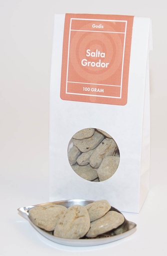 [L9722] Salty frogs white bag with window 100g