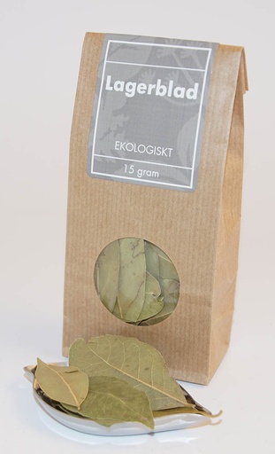 [LE120] Lagerblad 4-7cm EKO brun påse med fönster 15g