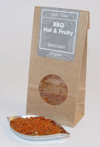 [LE294] BBQ Hot and Fruity EKO brun påse med fönster