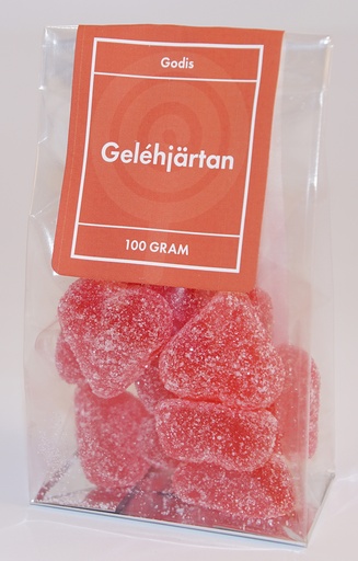 [P9075] Jelly hearts FRANSSON stand-up pouch 100g