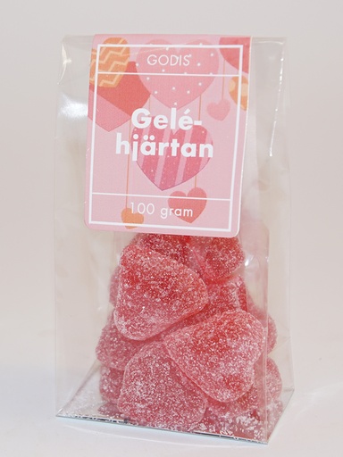 [P9075B] Jelly hearts FRANSSON stand-up pouch 100g