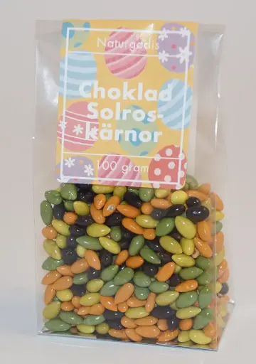 [P9085B] Chocolate sunflower seeds pack stand-up pouch 100g