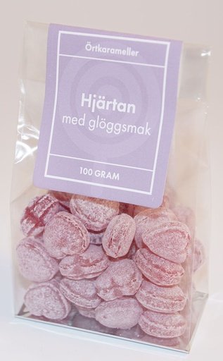 [P9140] Hearts with mulled wine flavour herbal candies in stand-up pouch 100g