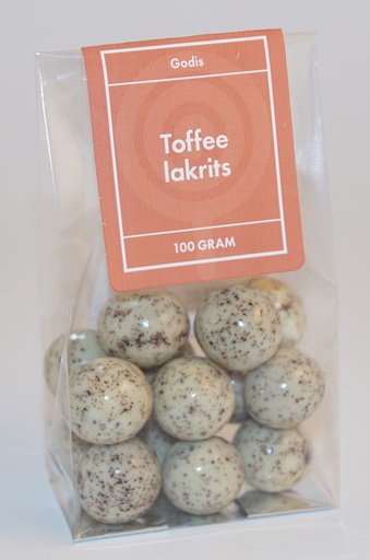 [P9425] Toffee lakrits NARR i ståpåse 100g