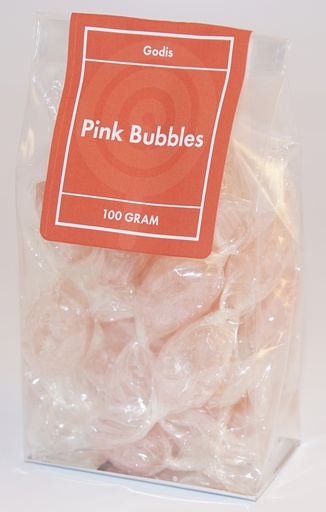 [P9516] Pink bubbles godis ståpåse 100g