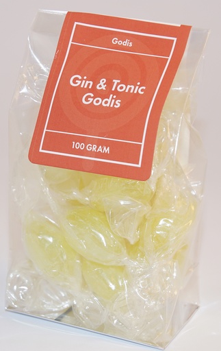 [P9518] Gin o Tonic godis ståpåse 100g
