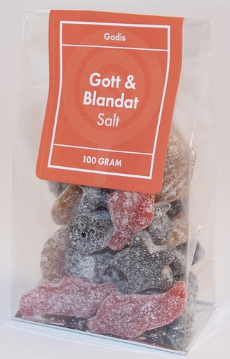 [P9551] Gott & Blandat salt fp i ståpåse 100g