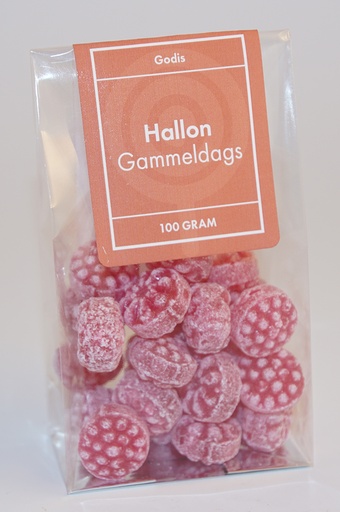[P9553] Hallon gammeldags GRENNA fp i ståpåse 100g