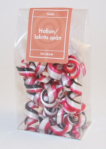 [P9573] Raspberry/liquorice shavings GRENNA pack in stand-up pouch 100g