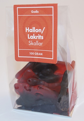 [P9581] Raspberry/liquorice skull pack in stand-up pouch 100g